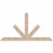 Ekena Millwork Saratoga Smooth Timber Gable Bracket, Douglas Fir, 84"W x 45"H x 1 1/2"D x 5 1/2"F, 13/12 Pitch GBW084X45X0206SAR00SDF - alternate 1